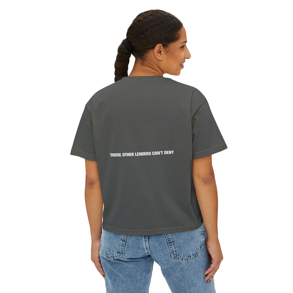 I Like Big Loans and I Cannot Lie – Women’s Boxy Tee - WHITE FONT