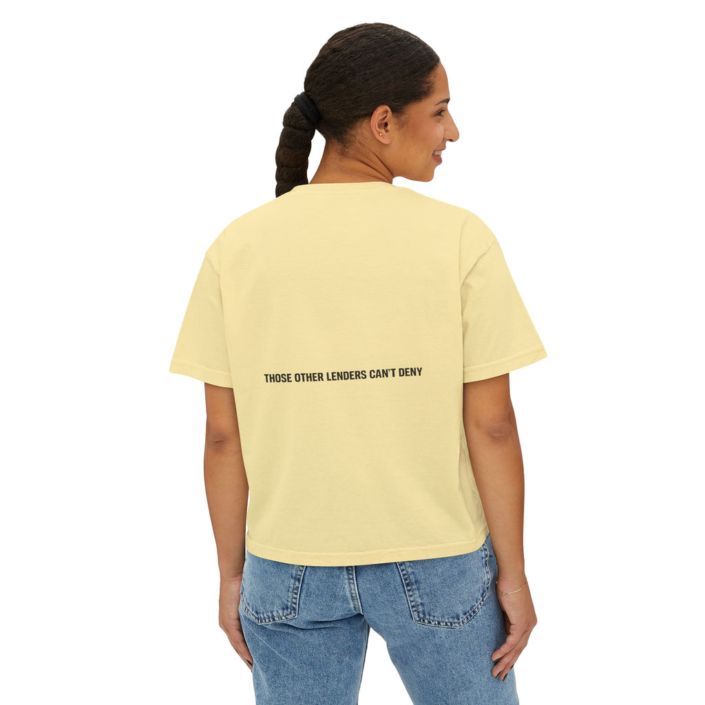 I Like Big Loans and I Cannot Lie – Women’s Boxy Tee BLACK FONT