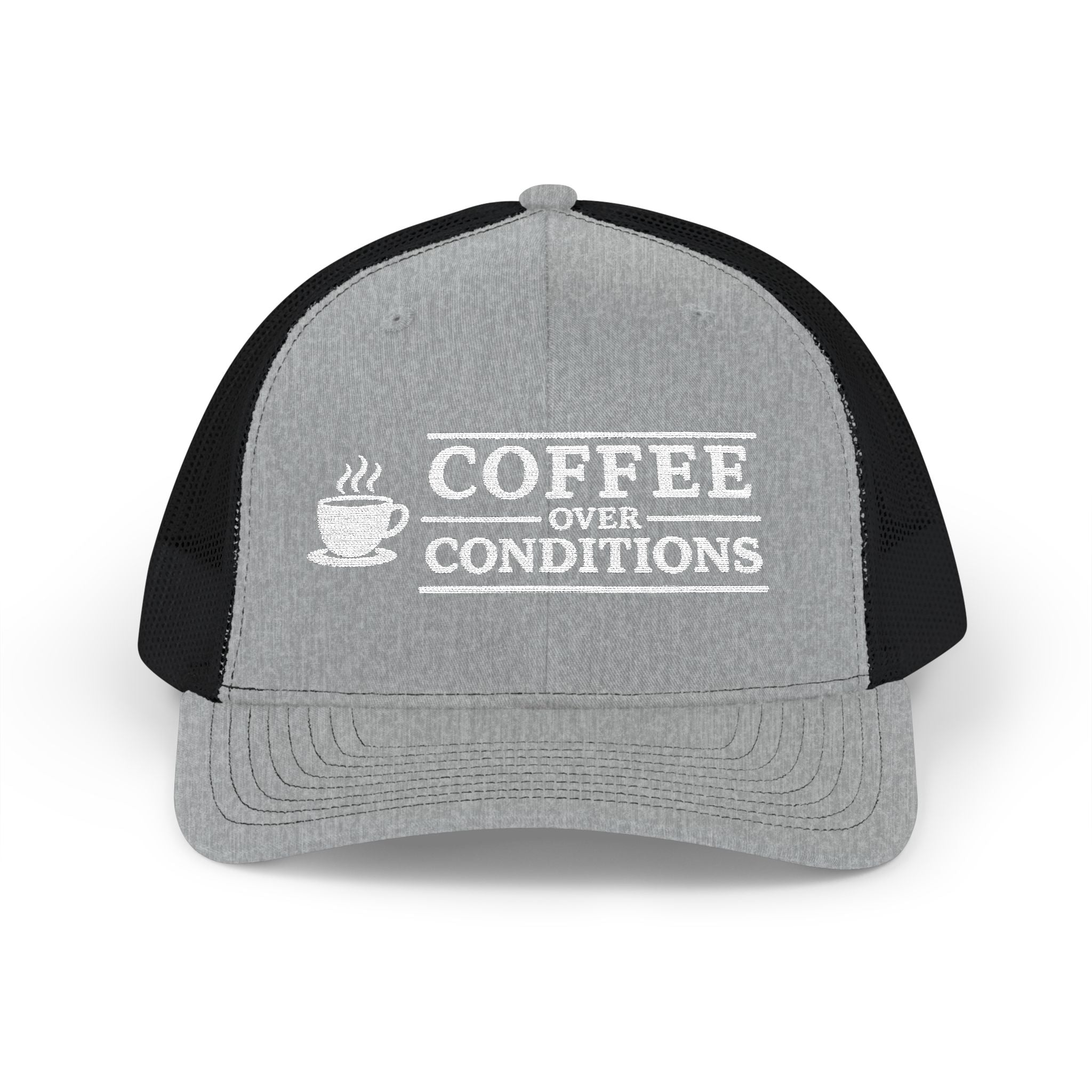 Coffee Over Conditions™ Snapback Hat | PREMIUM