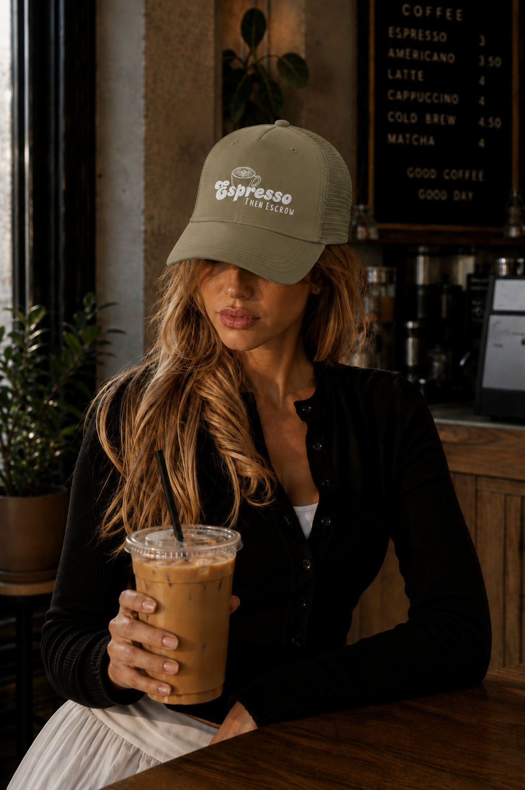 Espresso Then Escrow™ Snapback Hat | PREMIUM