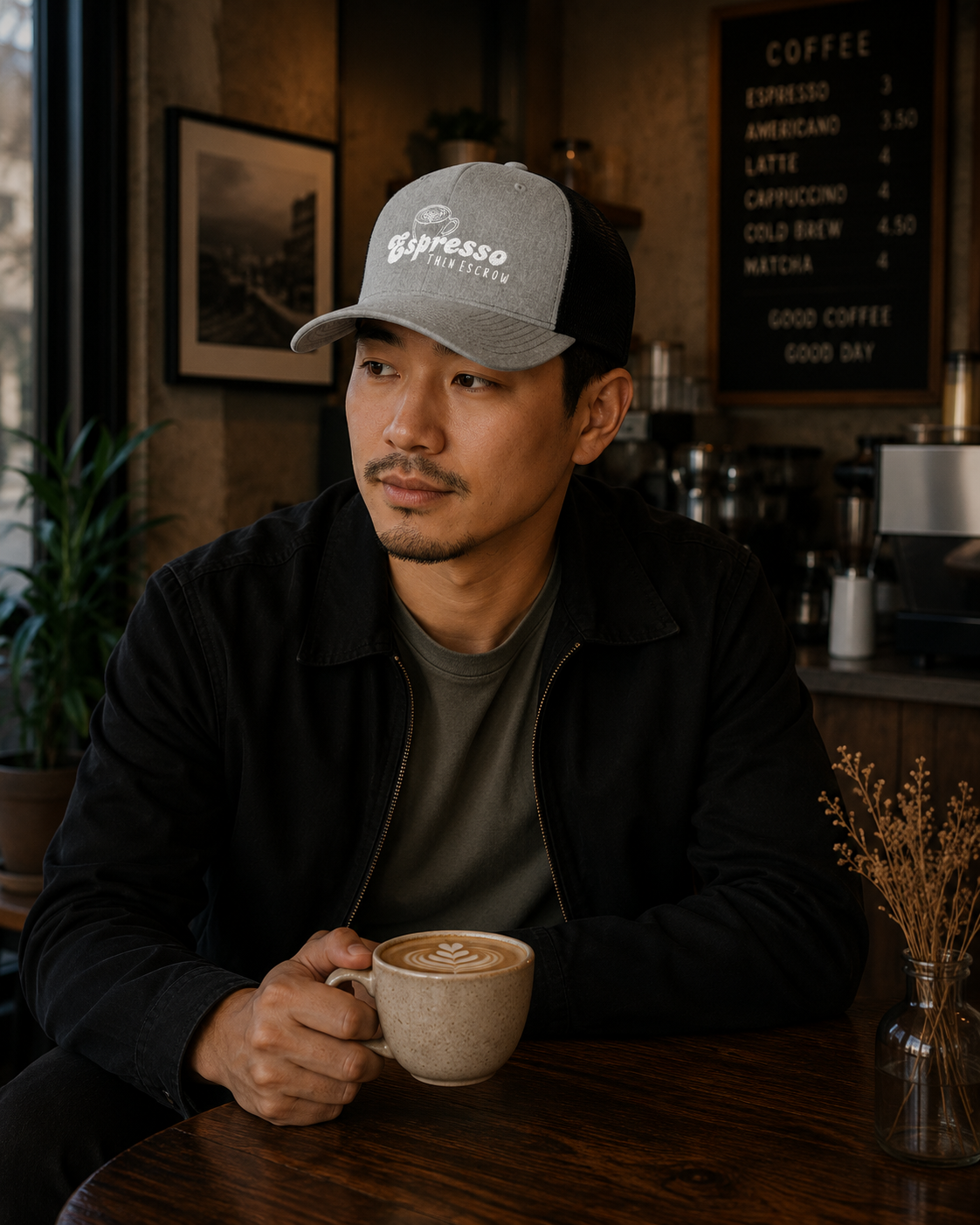 Espresso Then Escrow™ Snapback Hat | PREMIUM
