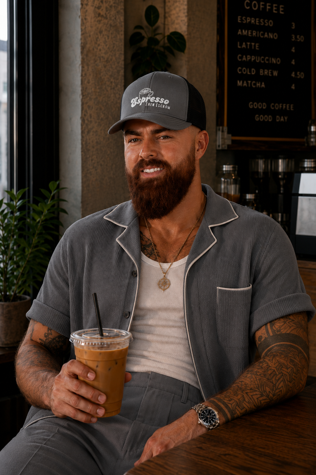 Espresso Then Escrow™ Snapback Hat | PREMIUM
