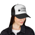 Coffee Over Conditions™ Trucker Hat | White Front
