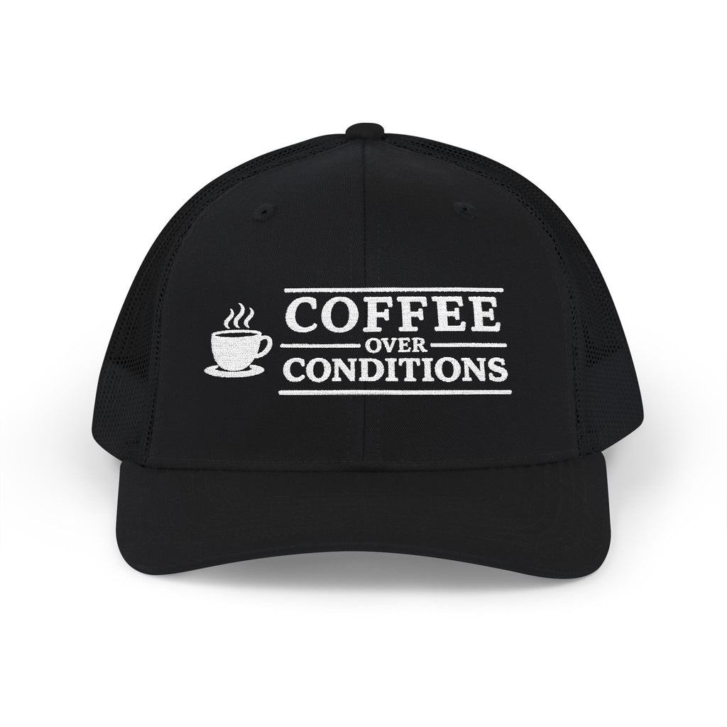 Coffee Over Conditions™ Snapback Hat | PREMIUM