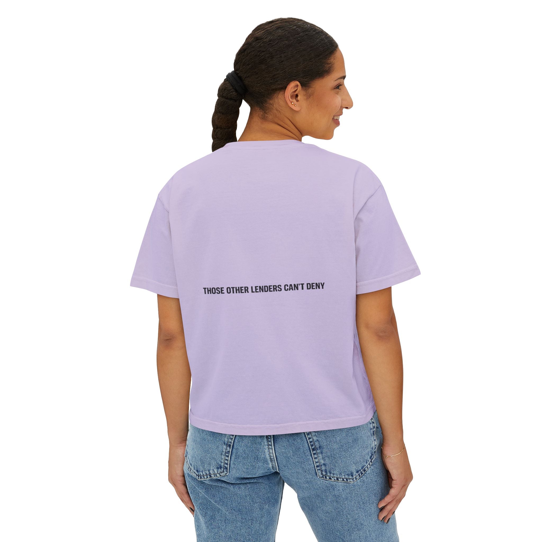 I Like Big Loans and I Cannot Lie – Women’s Boxy Tee BLACK FONT