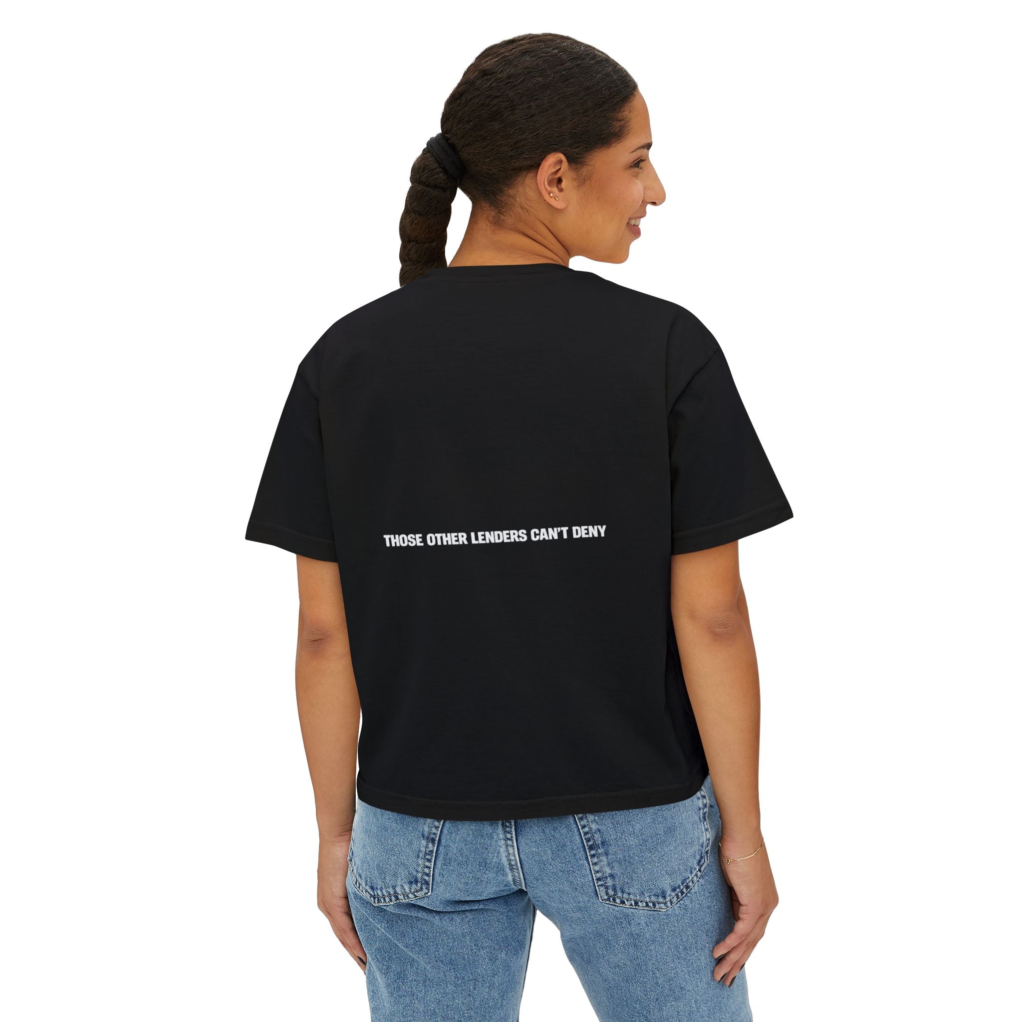 I Like Big Loans and I Cannot Lie – Women’s Boxy Tee - WHITE FONT
