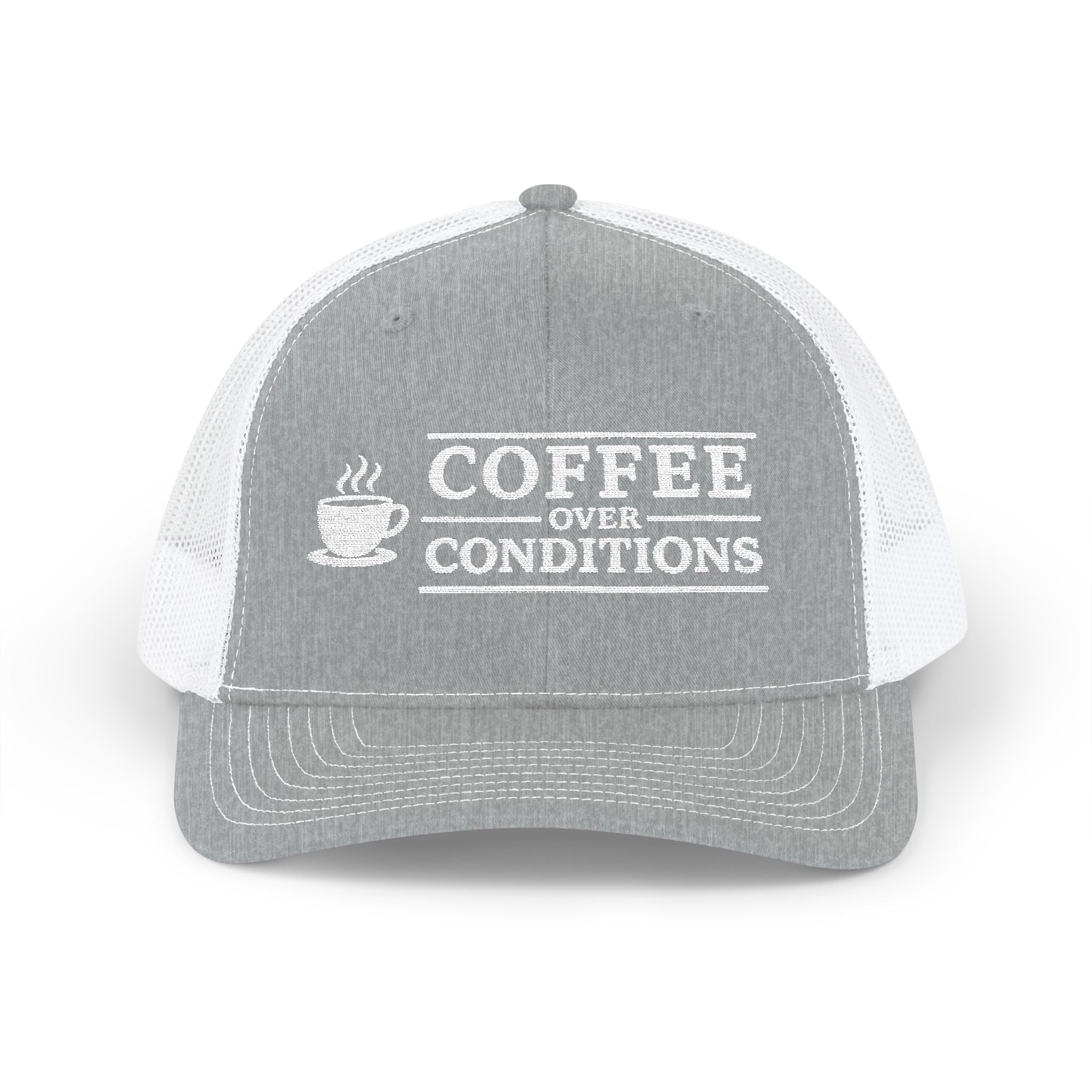 Coffee Over Conditions™ Snapback Hat | PREMIUM